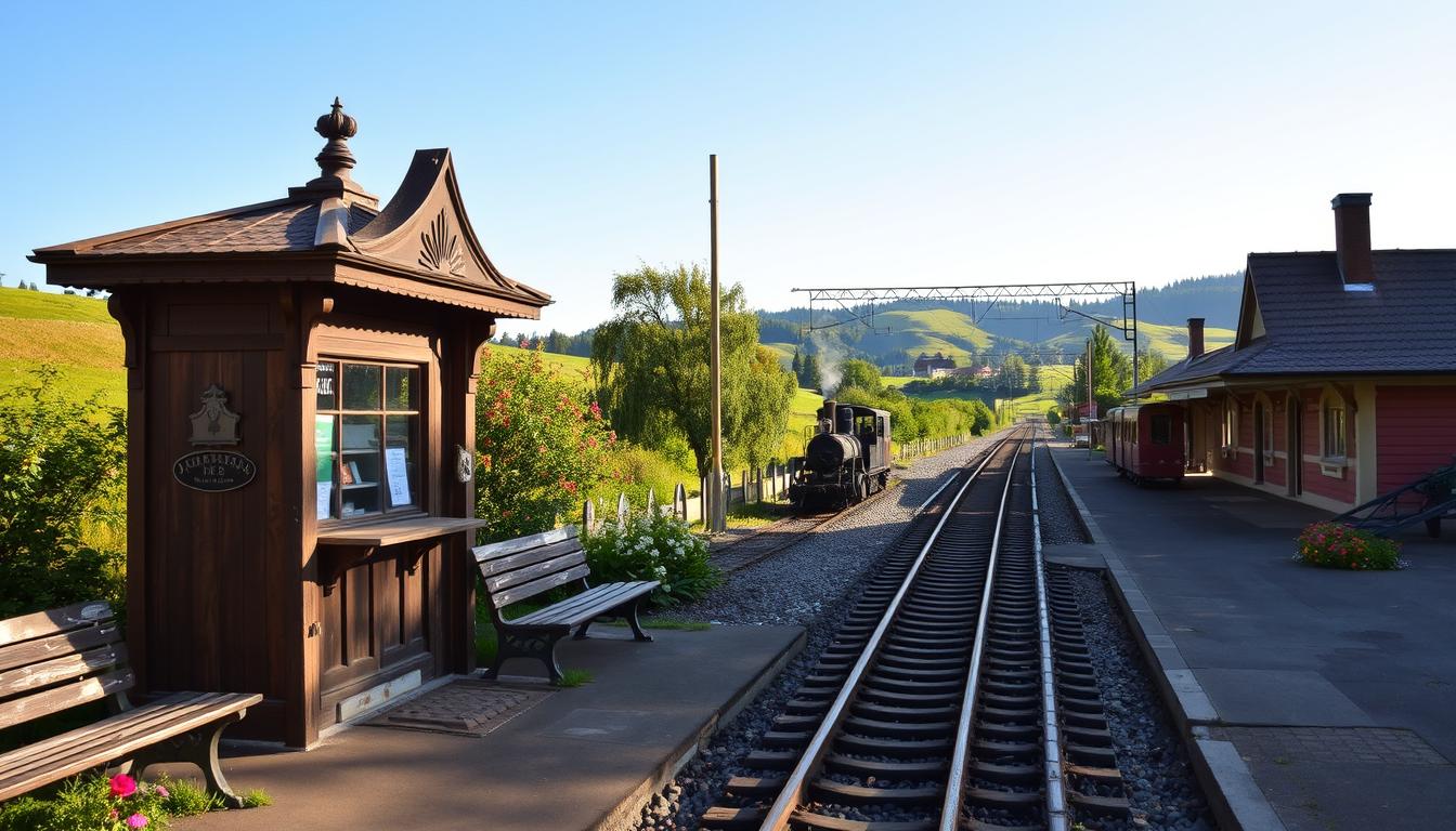 Zabytkowa Stacja Kolei Wąskotorowej w Rudach