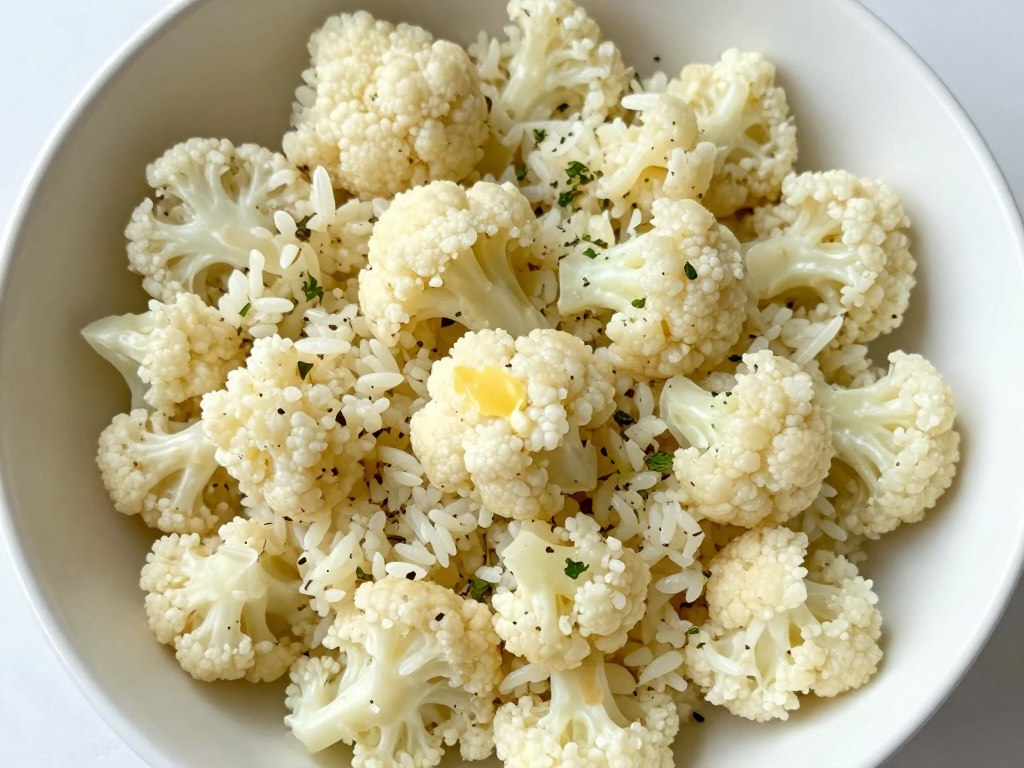 Ryż z kalafiora jako dodatek do ketogenicznego curry