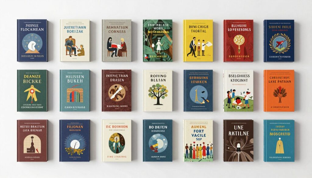 Kolekcja wszystkich polecanych książek o Śląsku ułożonych artystycznie